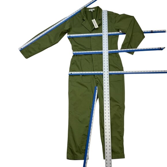 Alex Mill Standard Straight Leg Jumpsuit XS Army Green NEW - Picture 6 of 13